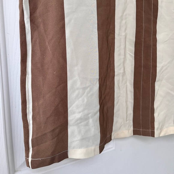 Vintage Silk 90s Mod Stripes Shirt S - Picture 4 of 13